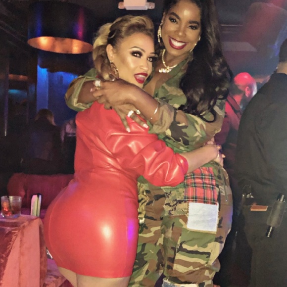 'CARDI-B' Red Vegan Leather Jacket Dress - Picture 10 of 12